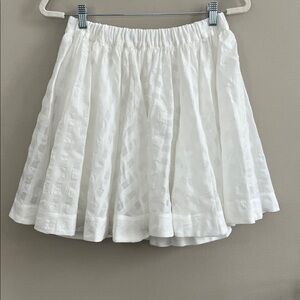 Maeve by Anthropologie A Line white mini skirt size medium